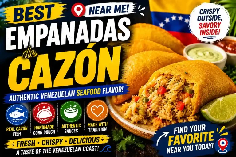 Vibrant Venezuelan seafood empanadas promo