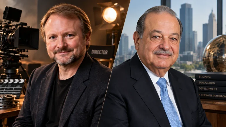 Rian Johnson and Carlos Slim